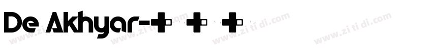 De Akhyar字体转换